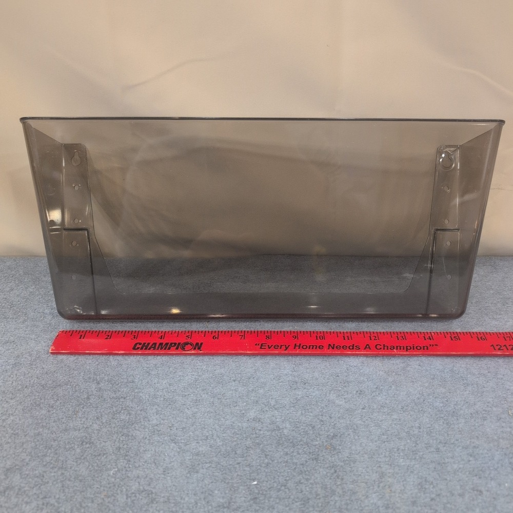 Deflect-o Stackable Wall Pocket‎ 74302 Smoke Clear Plastic Organizer Holder - Picture 2 of 6